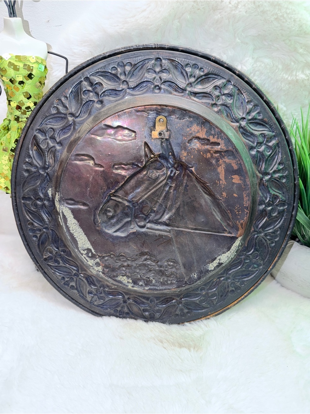 Vintage Decorative Copper Horse Wall Plaque Gorgeous Condition 🐎 - Picture 3 of 3